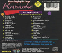 MegaStar Chart-Topping Hit Songs: Karaoke Sing-Along Volume 59 CD+G