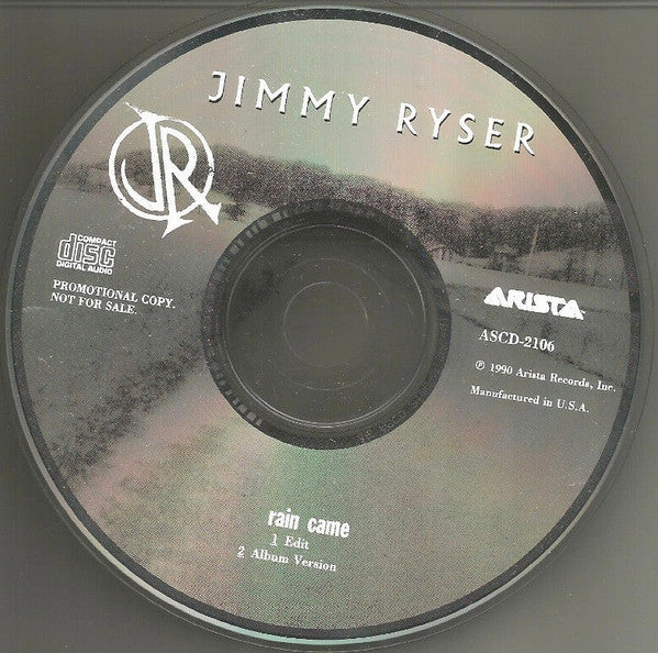 Jimmy Ryser: Rain Came Promo w/ Back Artwork