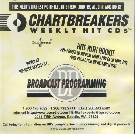Chartbreakers Weekly Hit: December 13, 1996 CHW-5096 Promo