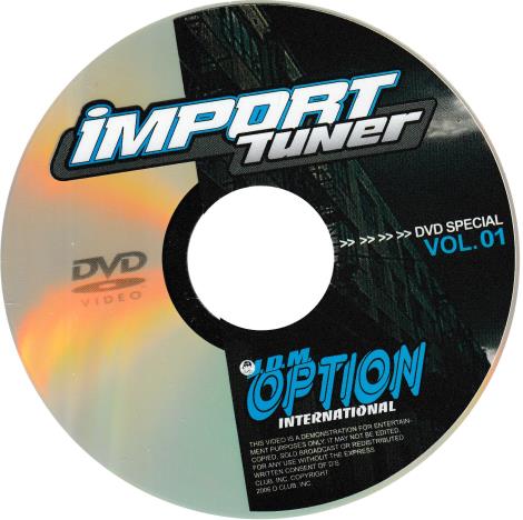 JDM Option International: Import Tuner Volume 1 Special w/ No Artwork