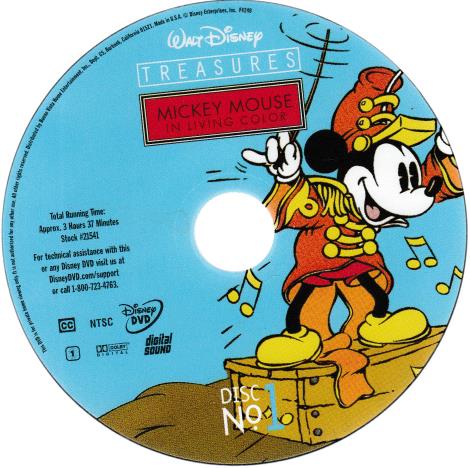 Walt Disney Treasures: Mickey Mouse In Living Color Incomplete 1-Disc Set