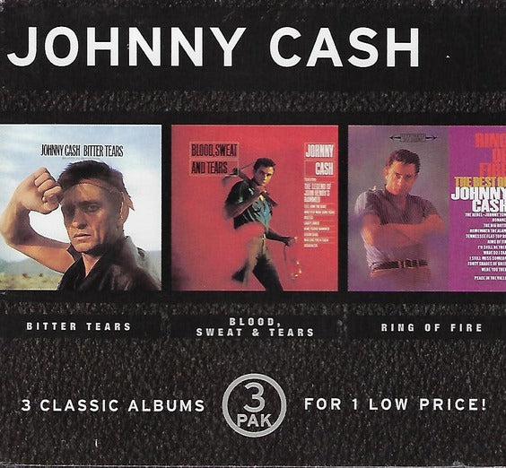Johnny Cash: Bitter Tears / Blood, Sweat And Tears / Ring Of Fire 3-Disc Set