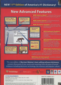 Merriam-Webster's Collegiate Dictionary & Thesaurus 11th Deluxe Audio