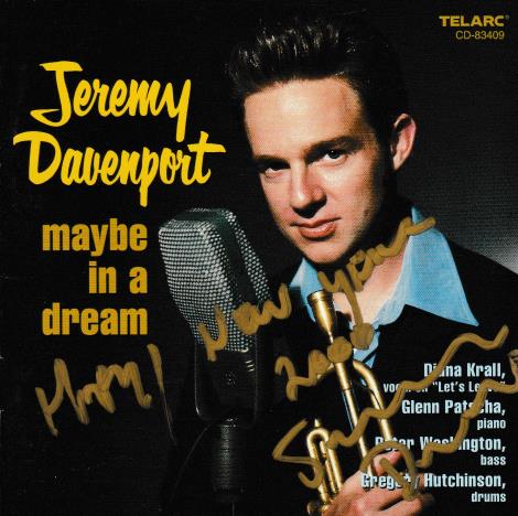 Jeremy Davenport: Maybe In A Dream Autographed w/ Cut-out