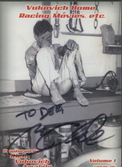 Vukovich Home Racing Movies, Etc. Vol. 1 Signed