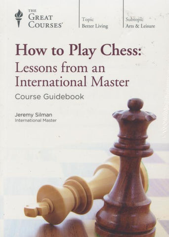 The Great Courses: How To Play Chess: Lessons From An International Master 4-Disc Set w/ Guidebook