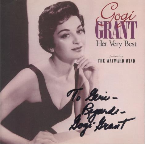 Gogi Grant: Her Very Best Signed