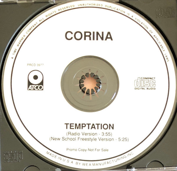 Corina: Temptation Promo w/ Back Artwork