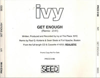 Ivy: Get Enough Promo w/ Back Artwork