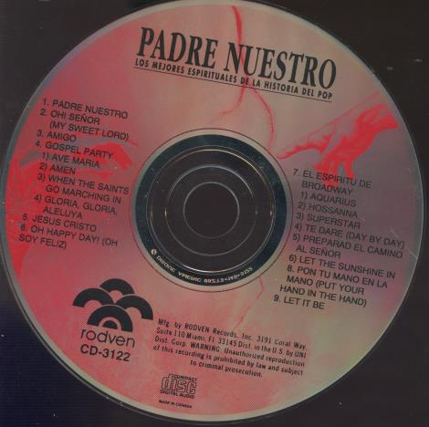 Padre Nuestro: Los Mejores Espirituales De La Historia Del Pop w/ Back Artwork