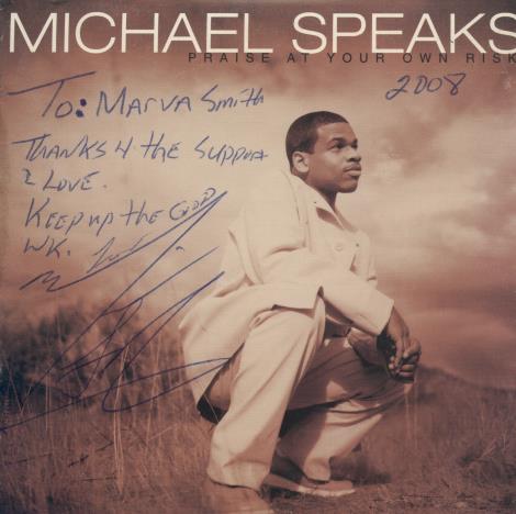 Michael Speaks: Praise At Your Own Risk Signed Sampler Promo