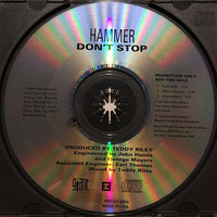 Hammer: Don't Stop 3-Track Promo w/ Back Artwork