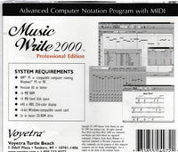 Music Write 2000 Professional