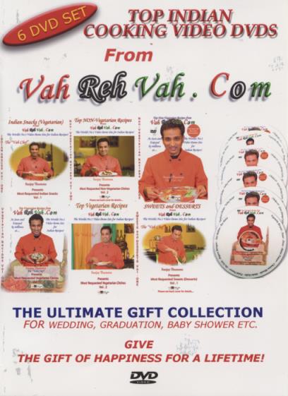 Top Indian Cooking Videos 6-Disc Set