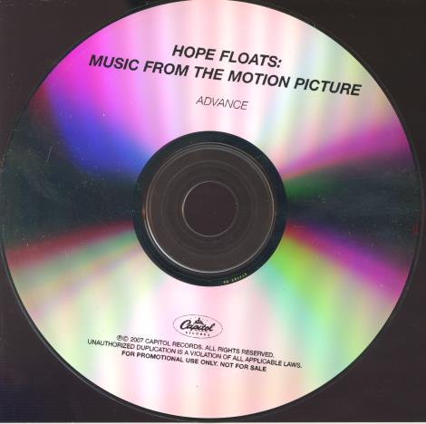 Hope Floats: Music From The Motion Picture Advance Promo w/ Back Artwork