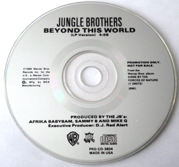 Jungle Brothers: Beyond This World Promo w/ Back Artwork