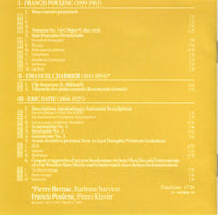 Francis Poulenc: Plays Spielt, Joue