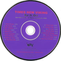 Times New Viking: Rip It Off Advance Promo w/ Back Artwork