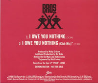 Bros: I Owe You Nothing Promo