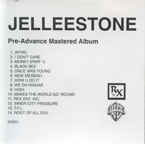 Jelleestone: Thirteen Pre-Advance Mastered Promo