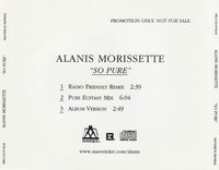Alanis Morissette: So Pure Promo w/ Back Artwork - NeverDieMedia