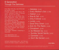 D Generation: Through The Darkness Promo w/ Back Artwork