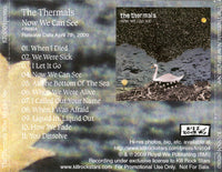The Thermals: Now We Can See Promo w/ Back Artwork