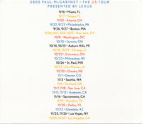 Paul McCartney: The US Tour Presented By Lexus Promo