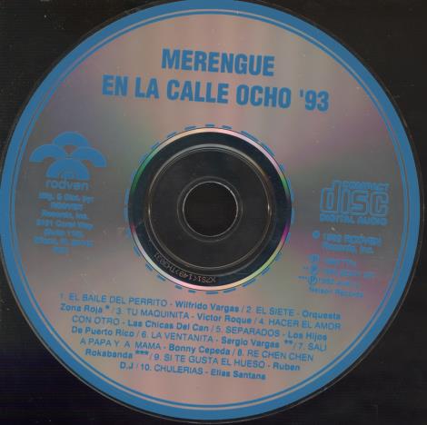Merengue En La Calle Ocho '93 w/ No Artwork