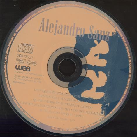 Alejandro Sanz: 3 Germany w/ No Artwork