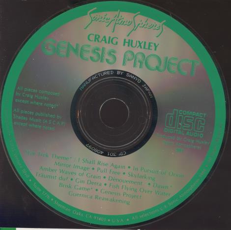 Craig Huxley: Genesis Project w/ Back Artwork