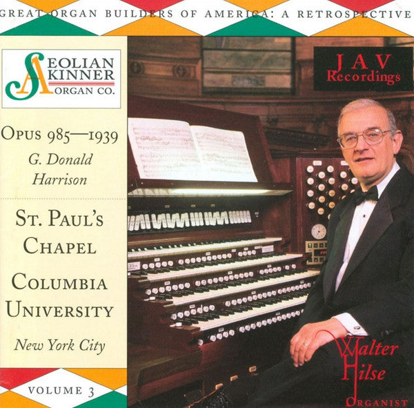 Walter Hilse: Aeolian-Skinner Organ Company: Opus 985-1939
