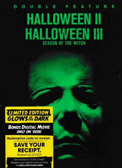 Halloween II / Halloween III: Season Of The Witch Limited Glow In The Dark 2-Disc Set