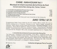 Chine: Nan Kouan Volume 1