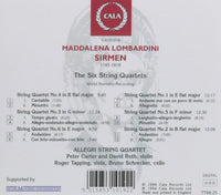 Maddalena Lombardini Sirmen: The Six String Quartets