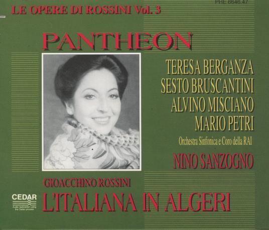 Gioacchino Rossini: L'Italiana In Algeri 2-Disc Set