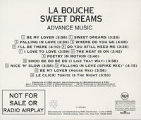 La Bouche: Sweet Dreams Advance Promo w/ Back Artwork