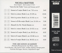 Nicola Matteis: Ayres For The Violin: Suites And Sonatas Vol. 2