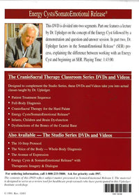 Craniosacral Therapy Studio Series: Energy Cysts / SomatoEmotional Release Live Classroom Footage