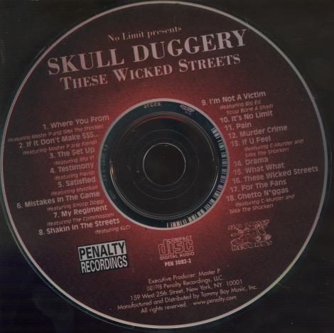 Skull Duggery: These Wicked Streets w/ No Artwork
