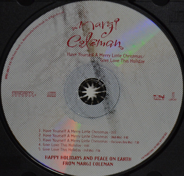Margi Coleman: Have Yourself A Merry Little Christmas Promo w/ Back Artwork