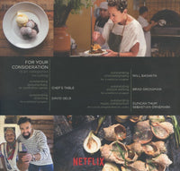 Chef's Table: The Third Season FYC 2-Disc Set - NeverDieMedia