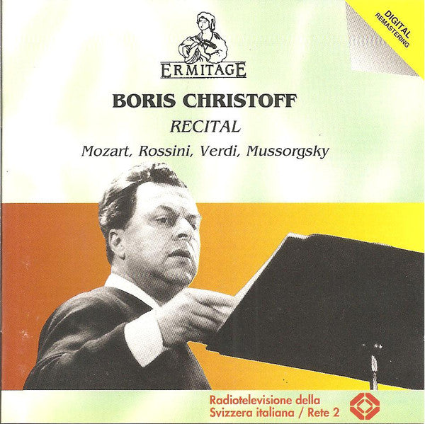 Boris Christoff: Recital w/ Cracked Case