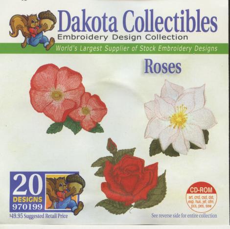 Dakota Collectibles Embroidery Design Collection: Roses