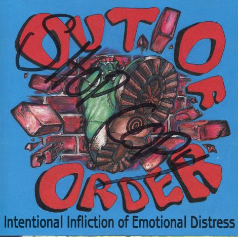 Out Of Order: Intentional Infliction Of Emotional Distress w/ Writing On Artwork
