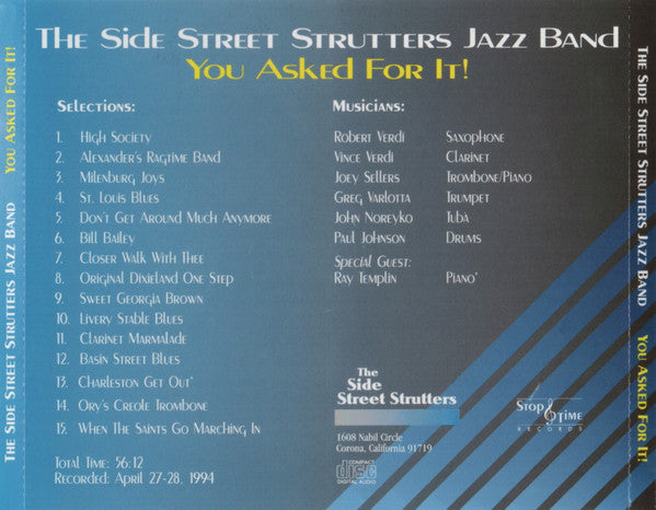 The Side Street Strutters Jazz Band: You Asked For It! – NeverDieMedia