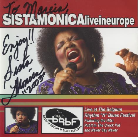 Sista Monica Parker: Live In Europe Signed
