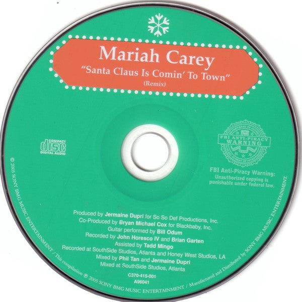 Mariah Carey: Santa Claus Is Comin' To Town: Remix w/ No Artwork