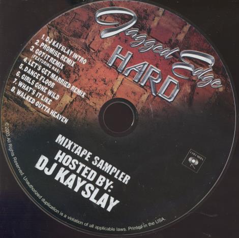 Jagged Edge: Hard Sampler Promo w/ No Artwork - NeverDieMedia