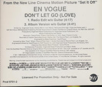 En Vogue: Don't Let Go (Love) 2-Track Promo w/ Back Artwork